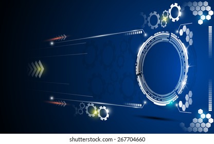technology innovation movement concept abstract background