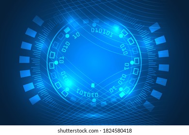technology innovation security and protection abstract background. digital lines abstract.