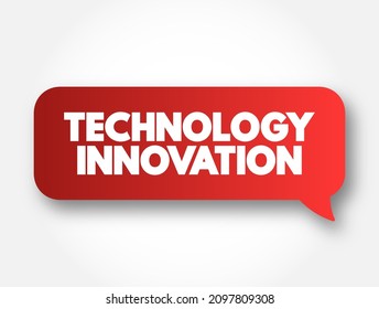 Technology Innovation text message bubble, concept background