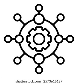 Technology Integration Icon Element For Design