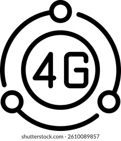 technology integration line icon illustration vector