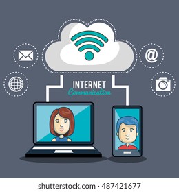 technology internet communication person web graphic