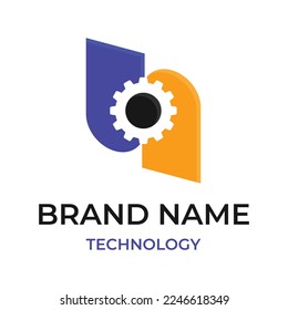 Technology and internet logo template