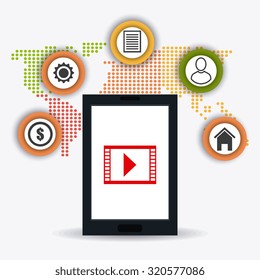 Technology, internet and multimedia design , vector illustration eps 10.