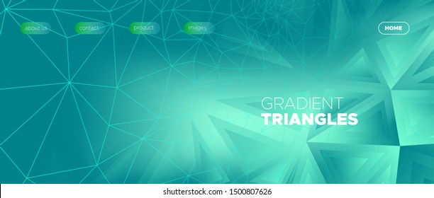 Technology Landing Page. Gradient Geometric Wallpaper. Cyan Minimal Flyer. Gradient Business Design. Polygonal Landing Page. Blue 3d Color Template. Cyan Shapes. Triangular Landing Page.