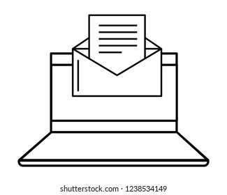 technology laptop cartoon
