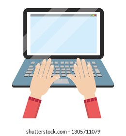 technology laptop cartoon
