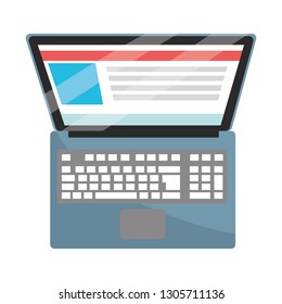 technology laptop cartoon