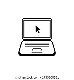 Technology or laptop icon design, perfect for website icons