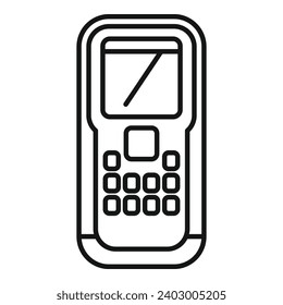 Technology laser meter icon outline vector. Scanner tool. Device system