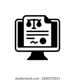 Technology Law icon in vector. Illustration