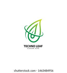 Technology Leaf Logo Design Inspiration