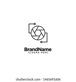 Technology Lens and Camera Logo Design Inspiration