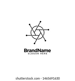 Technology Lens and Camera Logo Design Inspiration