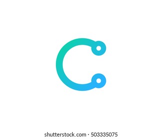 Technology Letter C Logo Design Template