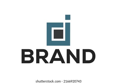 technology letter D logo design template