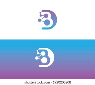 Technology Letter D Logo Template
