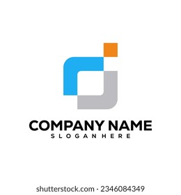 Technology Letter D Logo Template