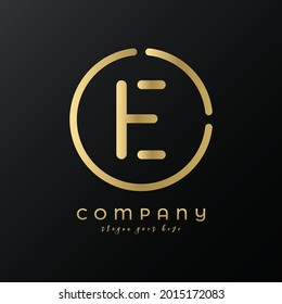 Technology Letter E Logo Design vector Template. Abstract Minimalist Typography Letter E Logo Design