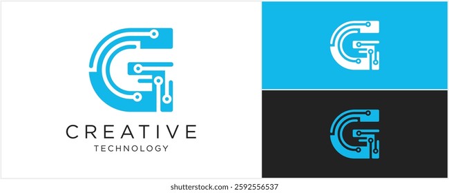 Technology Letter G Logo Abstract vector illustration
