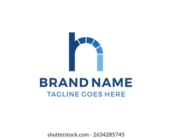 Technology letter H logo design vector, isolated on transparent background