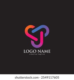 Plantilla de Vector de diseño de logotipo de letra J de Tecnología