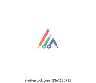 Technology Letter A Logo Design Template
