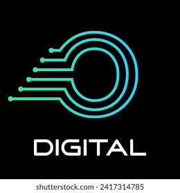 Design-Vorlage für Technologiebriefe-Logo. Das ist gut für Technologie, Wissenschaft, Computer etc., das ist kein Brief 