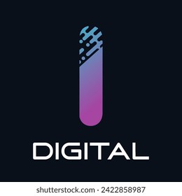 Ilustración de diseño de logotipo de carta de tecnología. Esto es bueno para la tecnología, la ciencia, la computación, etc., esto es por carta 