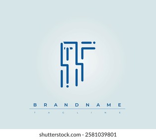 IT Technology Letter Logo Template. This tech letter logo is a graphic mark that uses letters to represent a technology company.