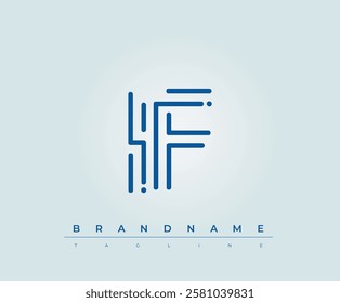 IF Technology Letter Logo Template. This tech letter logo is a graphic mark that uses letters to represent a technology company.