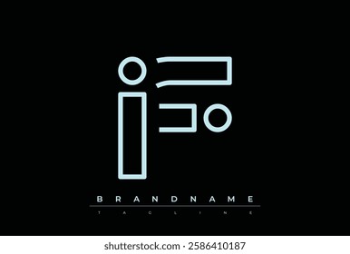 IF Technology Letter Logo Template. This tech letter logo is a graphic mark that uses letters to represent a technology company.