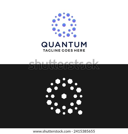 Technology letter Q logo icon vector template