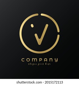 Technology Letter V Logo Design vector Template. Abstract Minimalist Typography Letter V Logo Design