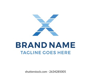 Technology letter X logo design vector, isolated on transparent background