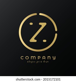 Plantilla vectorial de diseño de logotipo de carta de tecnología Z. Resumen Típografía minimalista Letra Z Diseño de logotipo