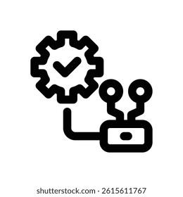 technology line icon. Clean and minimalist vector icon for websites, mobile apps, presentations, and logos. Fully scalable and customizable for any project.