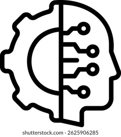 technology line icon illustration vector