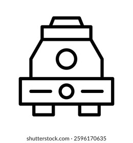 technology line icon, space capture icon vector