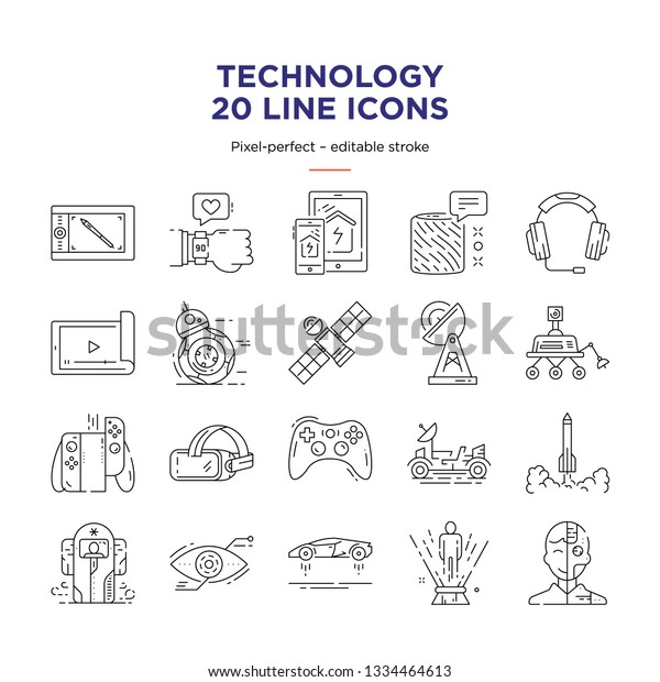 Technology Line\
Icons