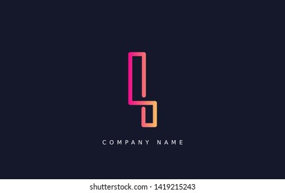 Technology  line letter symbol. Alphabet I logo design. Gradient color style. Vector illustration.