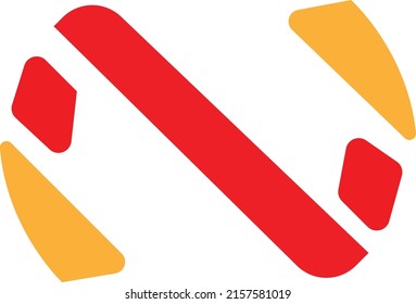 Technology line letter symbol. Alphabet N logo design. Gradient color style. Vector illustration.