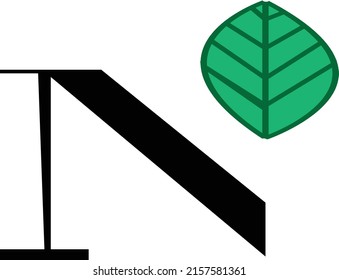 Technology line letter symbol. Alphabet N logo design. Gradient color style. Vector illustration.