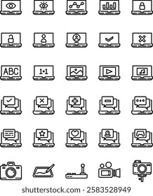 Technology in Line Style Icon
