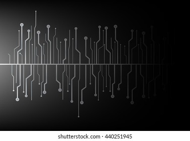 technology line symbol abstract background vector