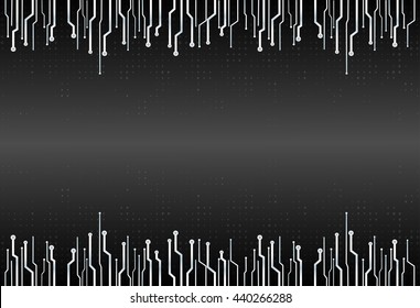 technology line symbol background vector