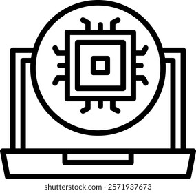 Technology Line Vector Icon Design