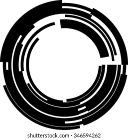 Technology Lines in Circle Form . Vector Illustration 