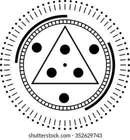 Technology Lines in Circle Form . Vector Illustration .
