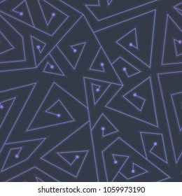 Technology lines seamless pattern